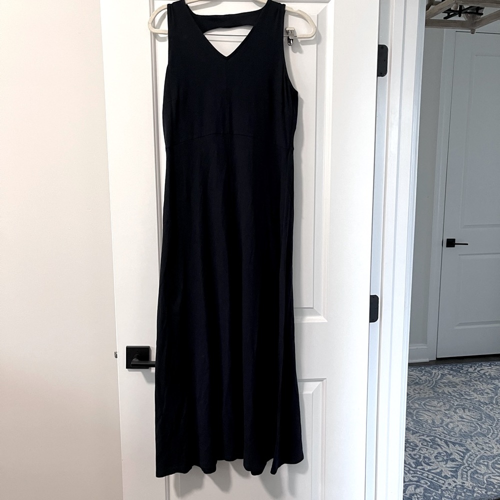 Dark navy Talbots cotton stretch dress